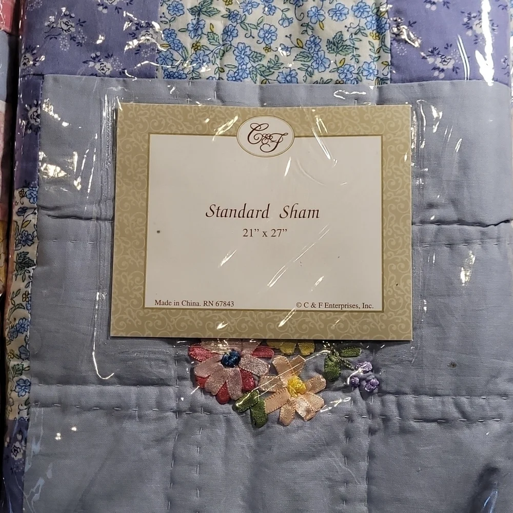 C&J Standard Pillow Sham NWT